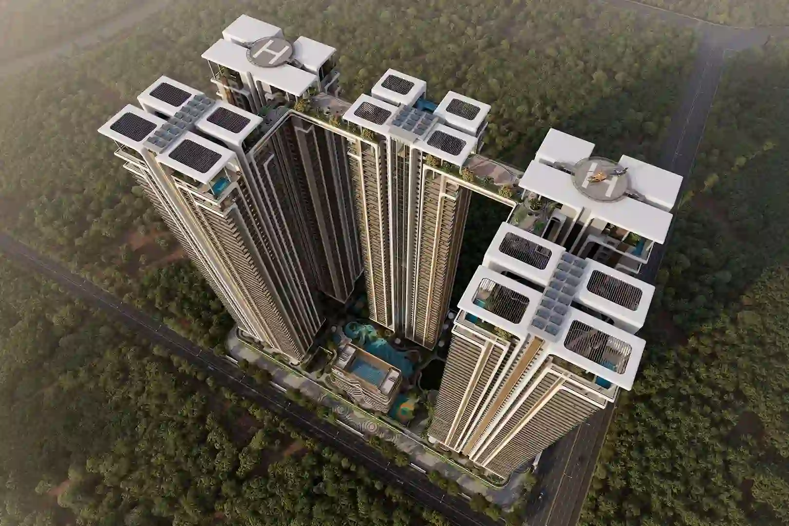 Trident Realty Upcoming Projects, artist impression