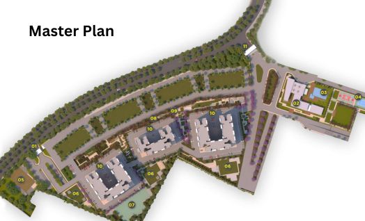Master plan of Trident DLF The Westpark